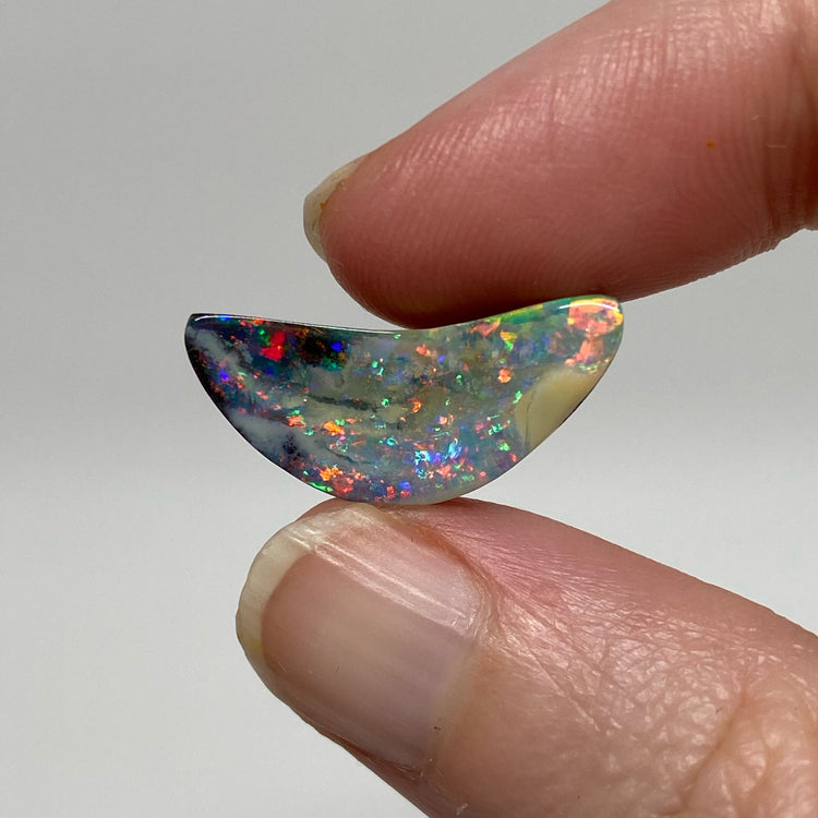 8.09 Ct crescent moon boulder opal