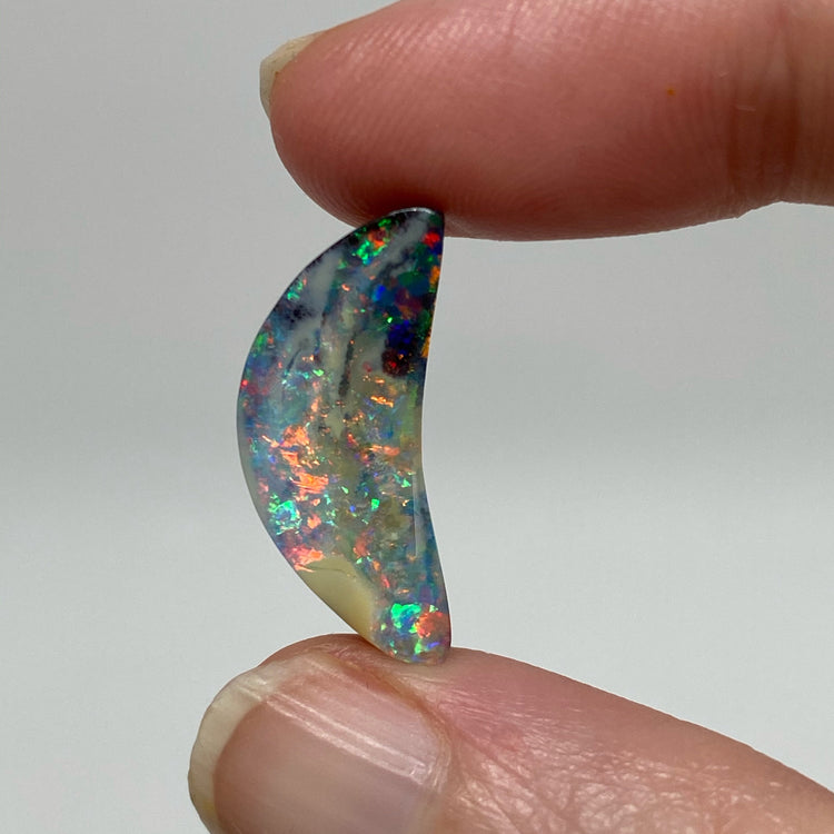 8.09 Ct crescent moon boulder opal