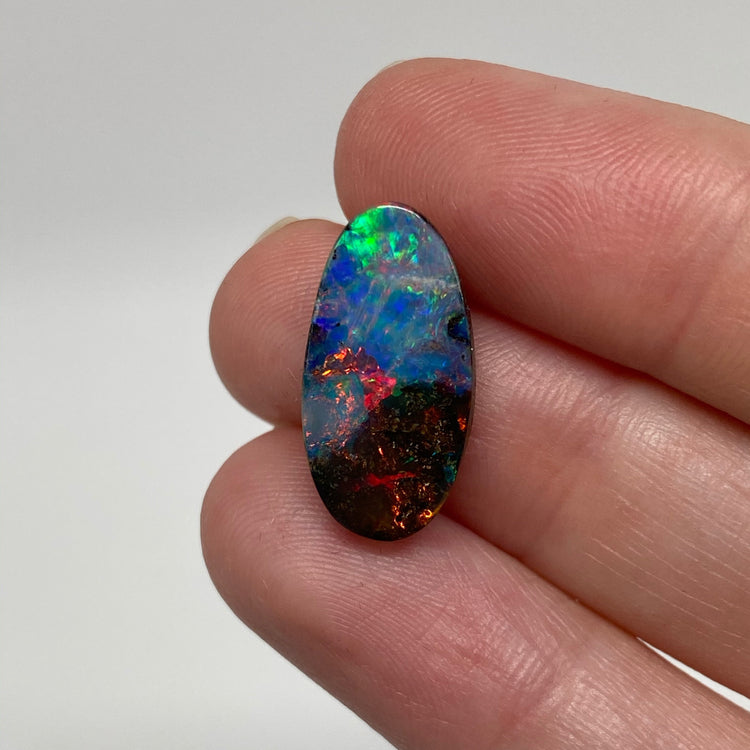 6.02 Ct small rainbow boulder opal