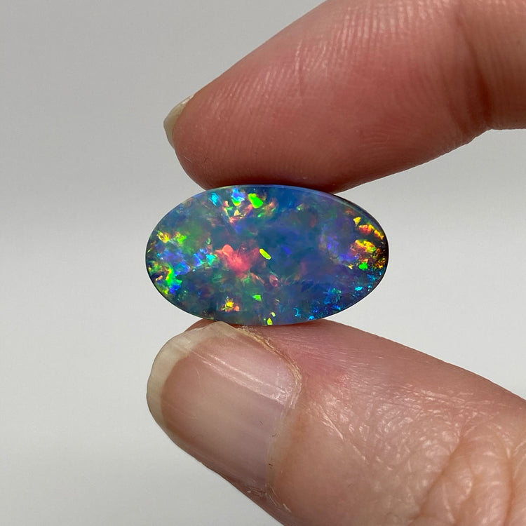 6.80 Ct small oval gem boulder opal