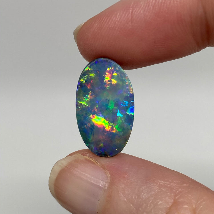 6.80 Ct small oval gem boulder opal