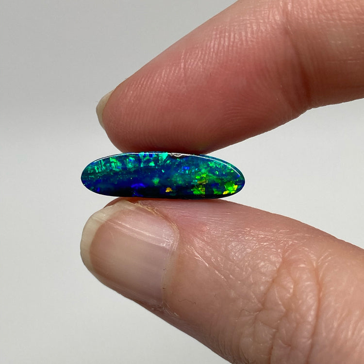 2.69 Ct small green-blue boulder opal