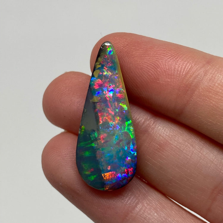 11.61 Ct top gem teardrop boulder opal