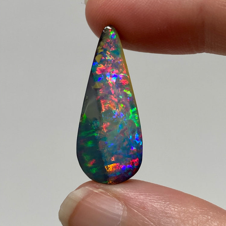 11.61 Ct top gem teardrop boulder opal