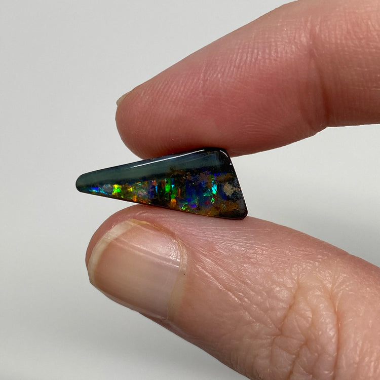 3.32 Ct triangle boulder opal