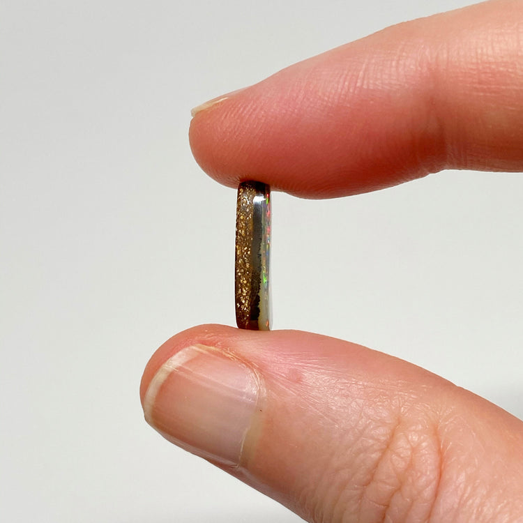 4.17 Ct small pink and green boulder opal