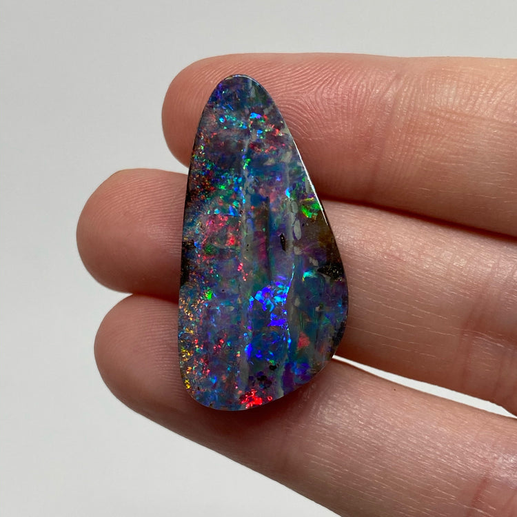 23.07 Ct top gem black boulder opal