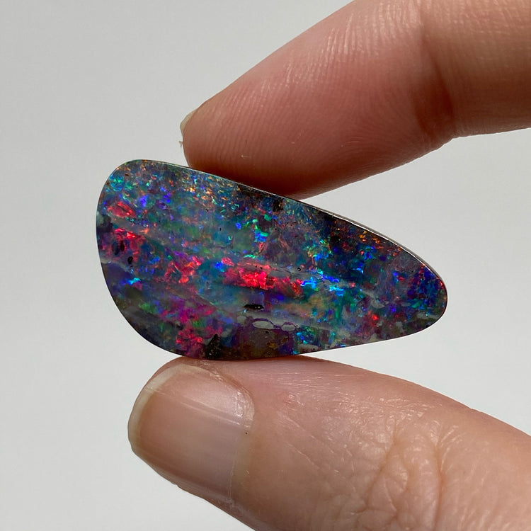 23.07 Ct top gem black boulder opal