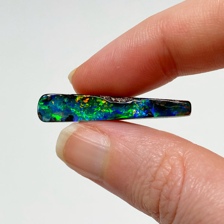 8.06 Ct narrow geometric boulder opal