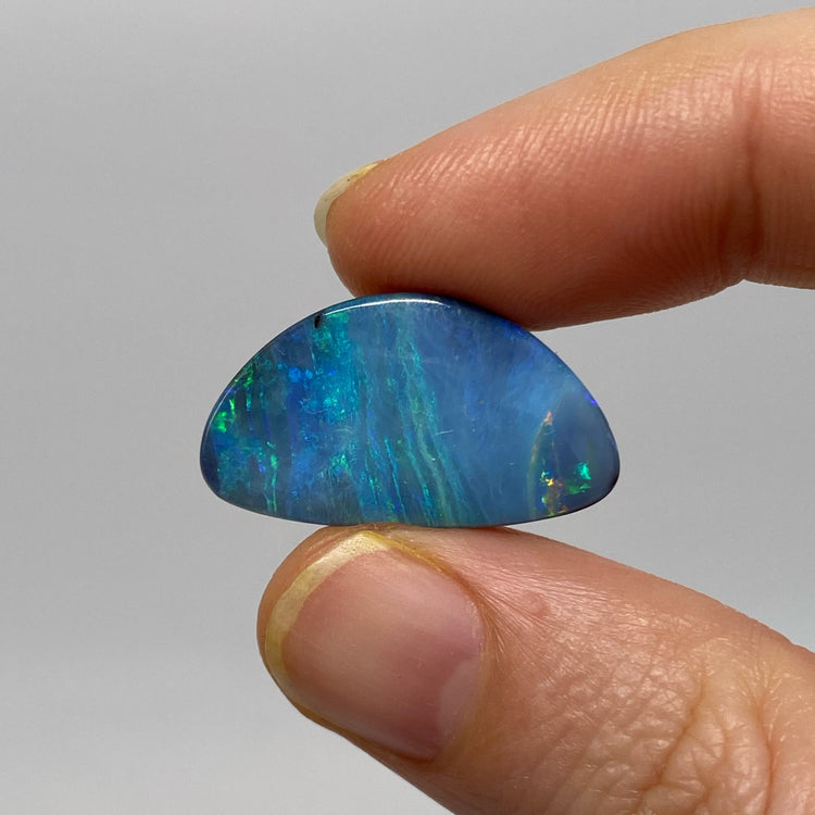 26.36 Ct striped ocean boulder opal pair