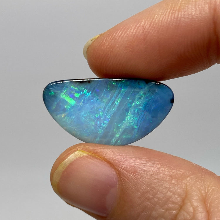 26.36 Ct striped ocean boulder opal pair