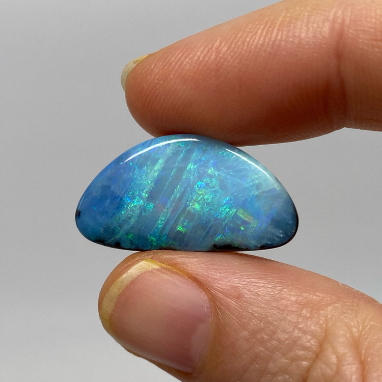 26.36 Ct striped ocean boulder opal pair