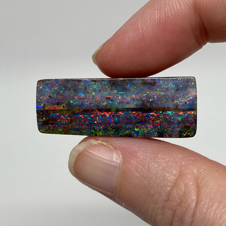 28.90 Ct rectangle boulder opal