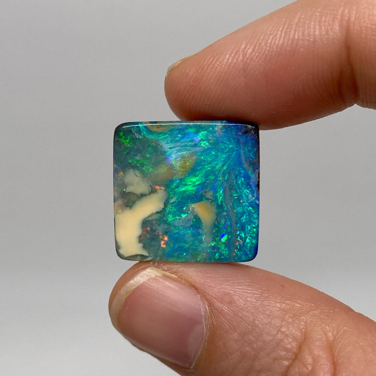 29.08 Ct rectangle boulder opal pair