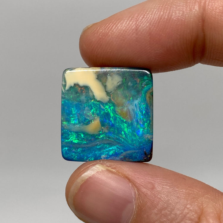 29.08 Ct rectangle boulder opal pair