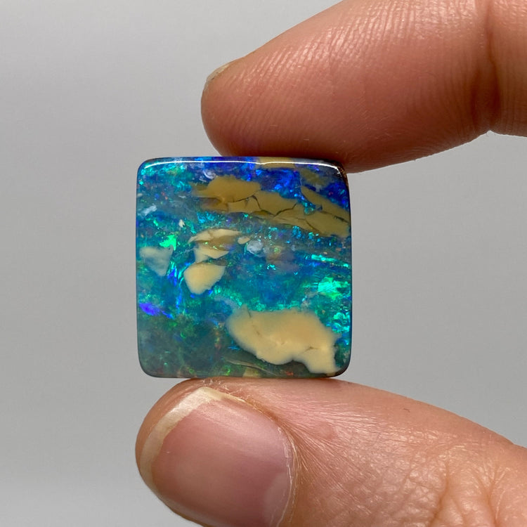 29.08 Ct rectangle boulder opal pair