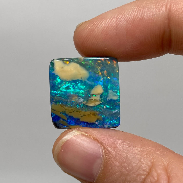 29.08 Ct rectangle boulder opal pair