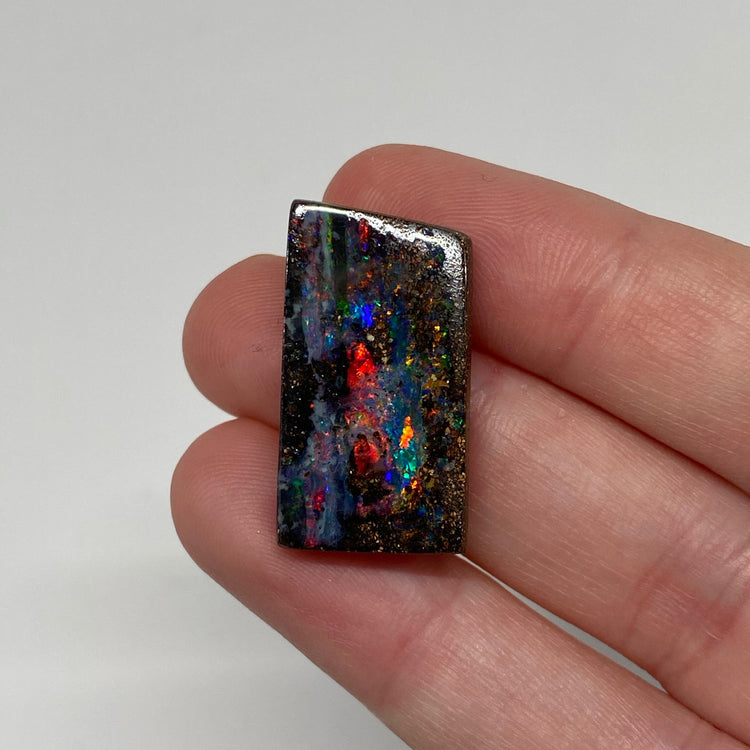 22.90 Ct rainbow matrix boulder opal