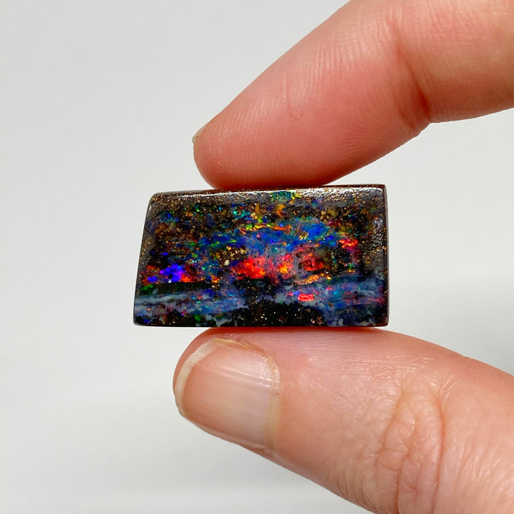 22.90 Ct rainbow matrix boulder opal