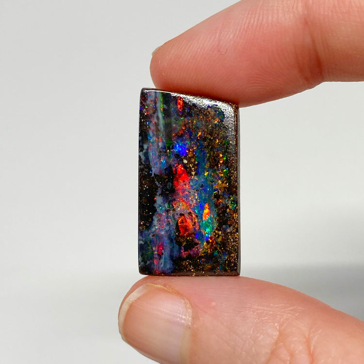 22.90 Ct rainbow matrix boulder opal