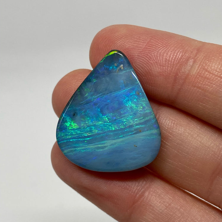 27.21 Ct large teardrop boulder opal